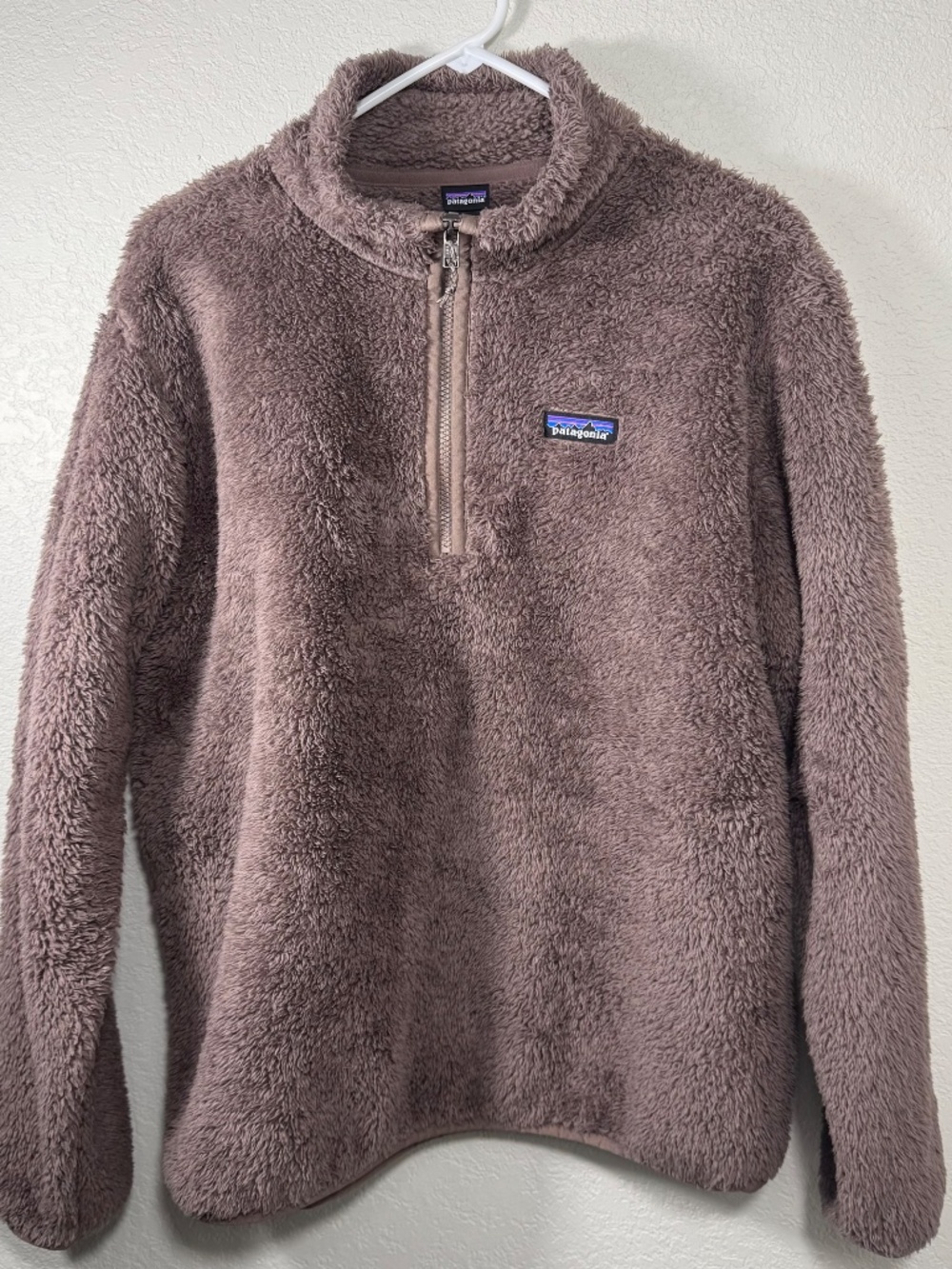 Patagonia Los Gatos 1/4 Zip Fleece Women’s L Dusky Brown NWOT